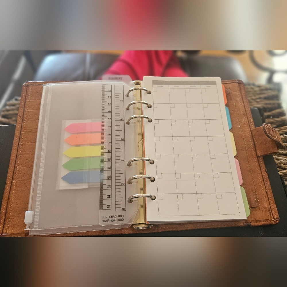 Filofax Buttercup Ostrich Planner *RARE* - Picture 10 of 12